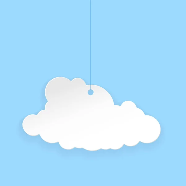 紙雲。ベクトル図 — ストックベクタ