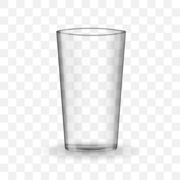 Copo de vidro bebendo vazio . —  Vetores de Stock