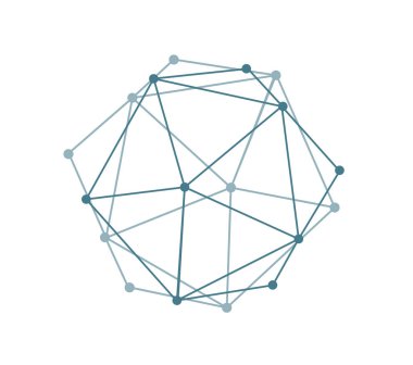 Geometrik figür soyut şeklinde. Modern dijital teknoloji stili.