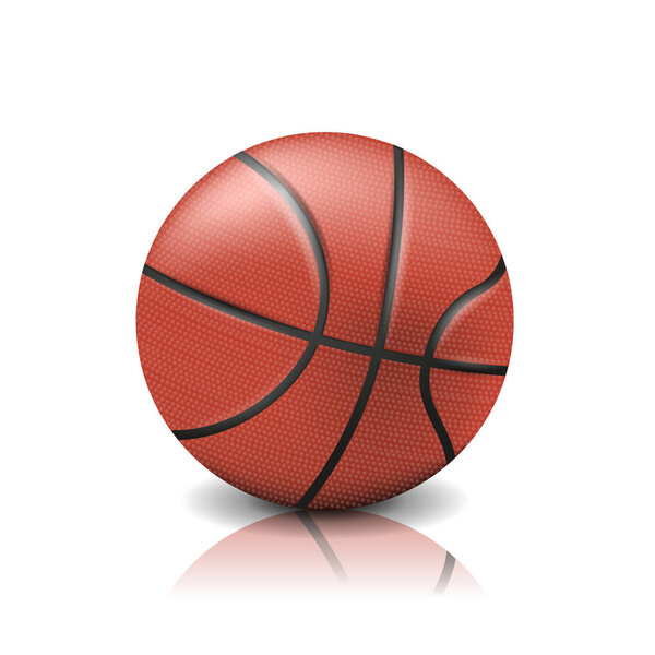 Баскетбольный мяч на белом фоне
.