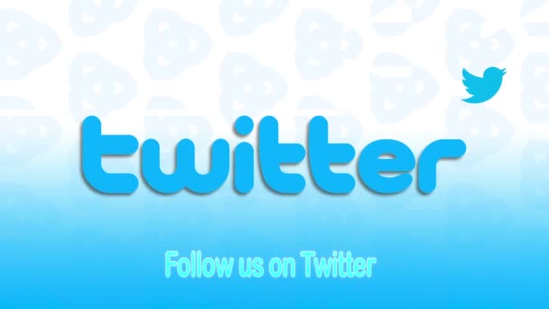 Seguici su Twitter — Video Stock