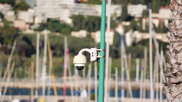 Telecamera di sicurezza CCTV — Video Stock