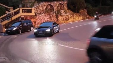 Lüks siyah Audi S8 Monte-Carlo, Monaco