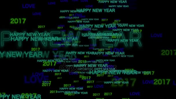 Happy New Year - Text Animation — Stock Video