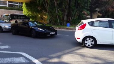 Siyah Ferrari F430 Monte-Carlo Monako