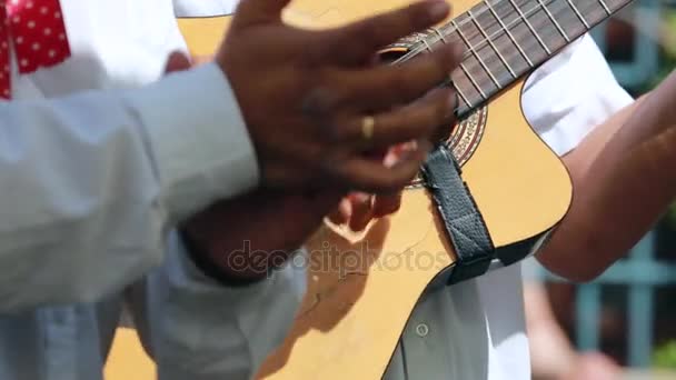 Spanische klassische Flamencogitarre — Stockvideo