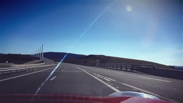 Viaduc de Millau Hyperlapse — Stockvideo