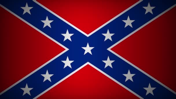 Confederate Flag Animation 4K — Stock Video