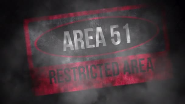 Área 51 Zona restringida — Vídeos de Stock
