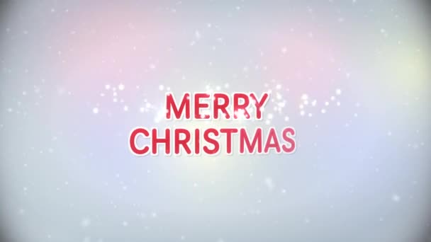 God jul med snö — Stockvideo