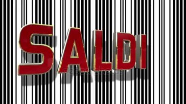 İtalyan satış barkod soyut 3d döngü animasyon çizgi arka plan