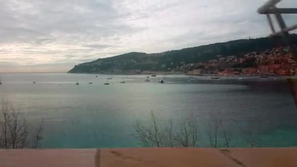 Belle Vue Sur Mer Méditerranée Villefranche Sur Mer Depuis Une — Video