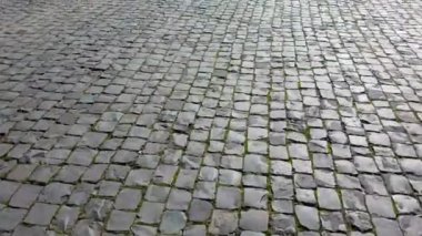 Cobblestones zemin Roma, İtalya - 4 k Video