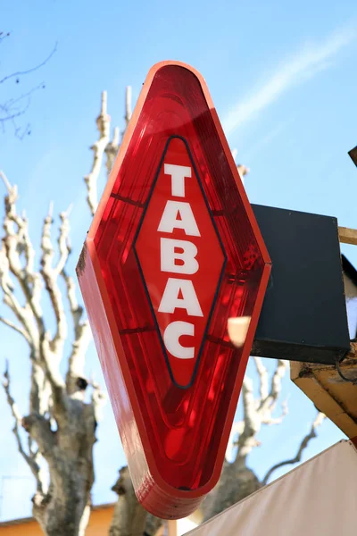 Tabac teken in Frankrijk Closse omhoog — Stockfoto