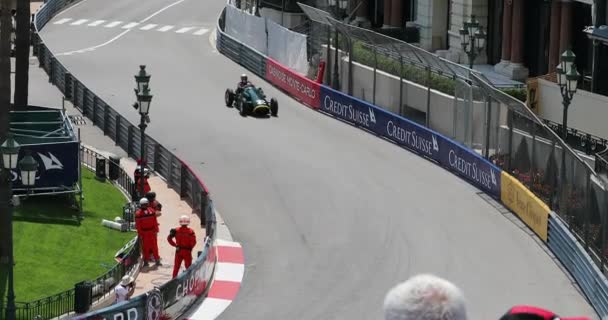 Monte Carlo Monaco Maj 2018 Grand Prix Bilar 1961 1965 — Stockvideo