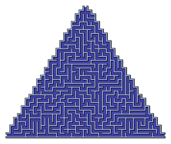 Vektordreieck Labyrinth Für Kinder — Stockvektor