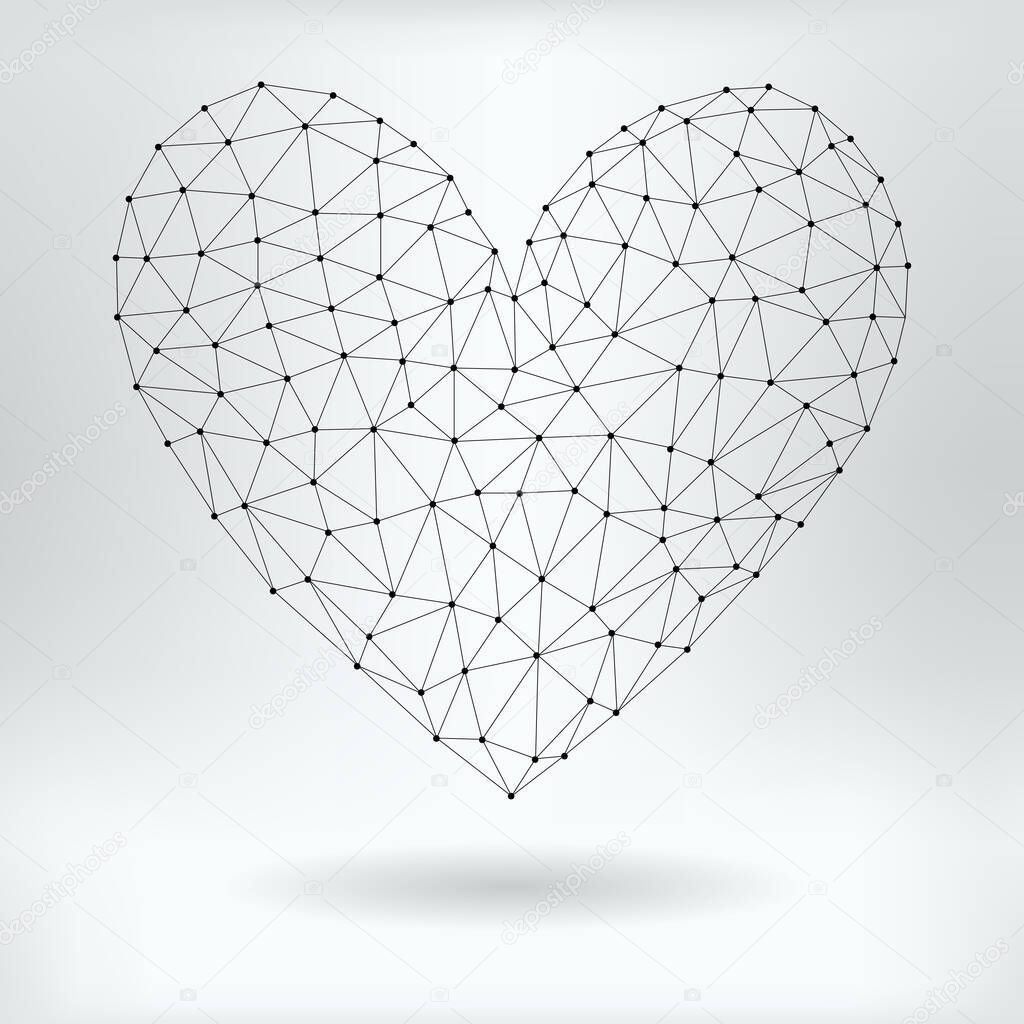 Vector Net Symbol of Heart