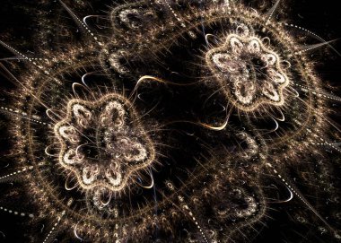  Geniş Soyut SteamPunk Arkaplanı, Fraktal Sanat