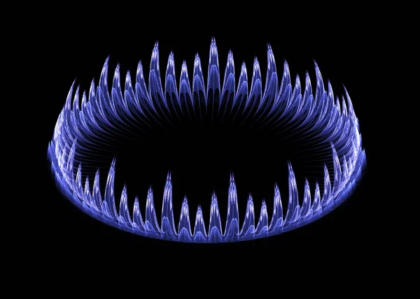 Gas Jet Vlam Fractal Art — Stockfoto