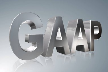 Muhasebe terimi - Gaap - Genel Muhasebe İlkeleri - 3d görünüm