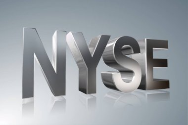 Muhasebe terimi - Nyse - New York Borsası - 3D görüntü