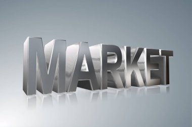 Muhasebe terimi - Pazar - 3d görüntü