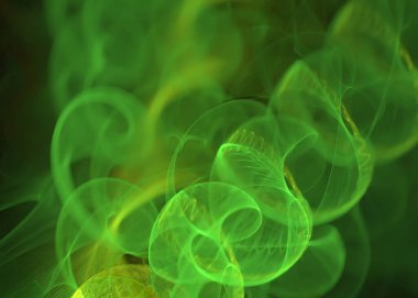 Soyut Şeffaf Helix Arkaplanı - Fraktal Sanat