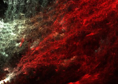 Fraktal Uzaylı Yosun Şube Arkaplanı - Fraktal Sanat 