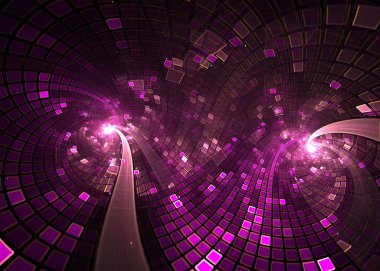  Fractal Hitech Döşeme Arkaplanı - Fraktal Sanat