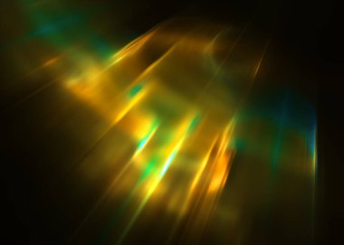  Soyut Fraktal Aurora Borealis - Fraktal Sanat