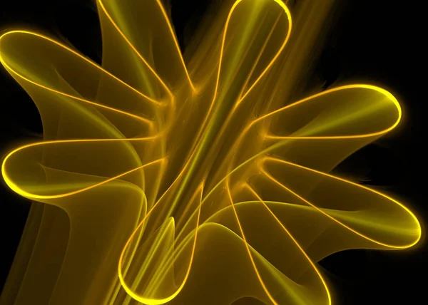 Fractal Shining Tubular Flower Fractal Art Imagine — Fotografie, imagine de stoc