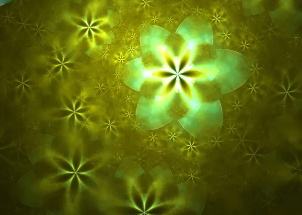 Fundo Fractal Flor Arte Fractal — Fotografia de Stock