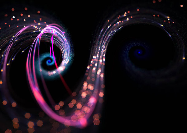  Аннотация Transparent Helix Glow Twinkle Background - Fractal Art
