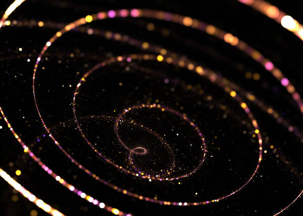 Аннотация Transparent Helix Glow Twinkle Background - Fractal Art
