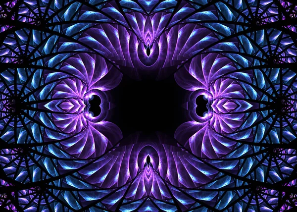 Fondo Helicoidal Floral Fractal Arte Fractal —  Fotos de Stock