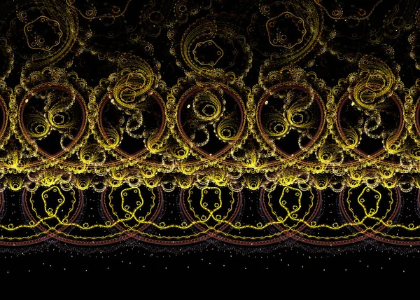 Fractal Elegante Lacy Ornament Achtergrond Fractal Art — Stockfoto
