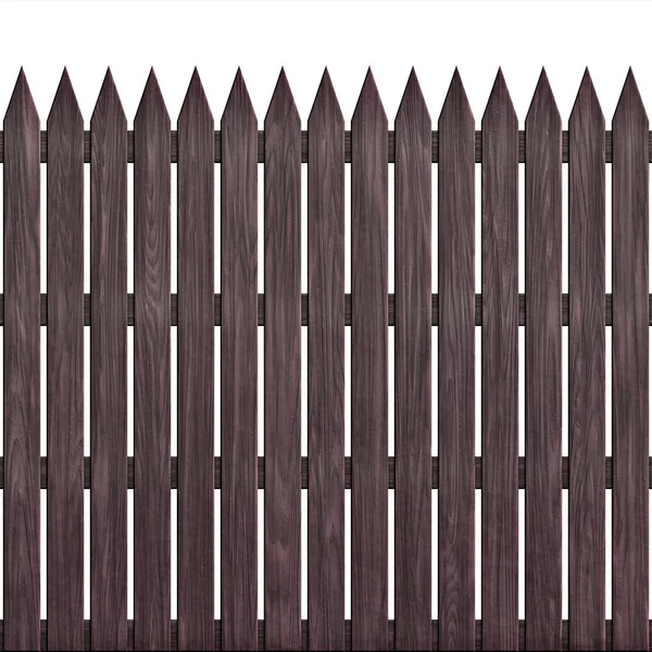 Sömlös Battered Wooden Fence Illustration — Stockfoto