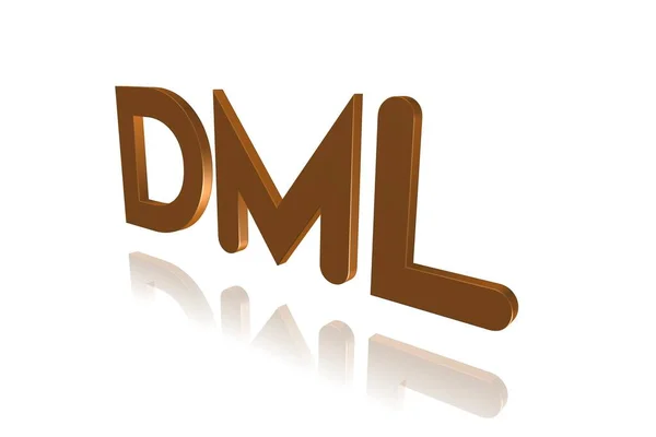 Programmierbegriff Dml Datenmanipulationssprache Bild — Stockfoto