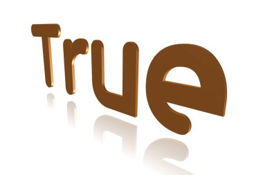 Programlama Terimi - Doğru - Boolean değeri - 3d resim