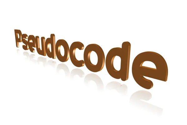 Termo Programação Pseudocode Code Linguagem Programação Imagem — Fotografia de Stock