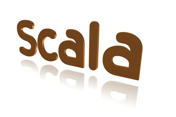 编程术语 Scala 面向对象编程语言 3D图像 — 图库照片