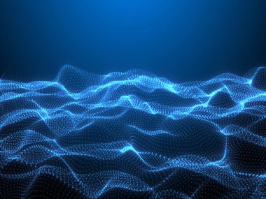 Noktalı Dalgalanma - Yüksek Teknolojik Arkaplan