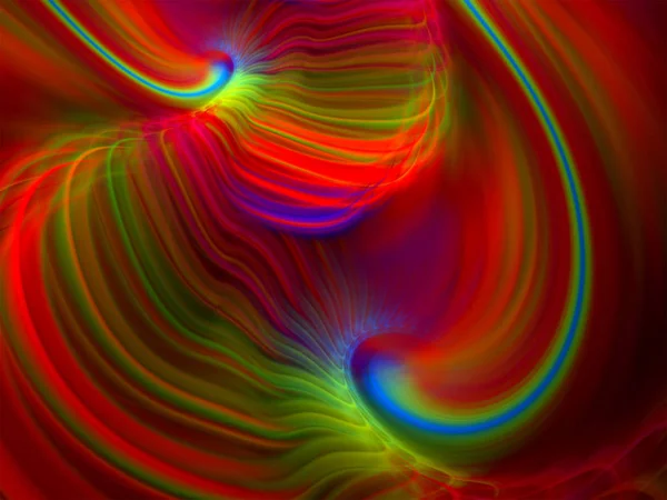 Bright Pinnate Háttér Fractal Art — Stock Fotó