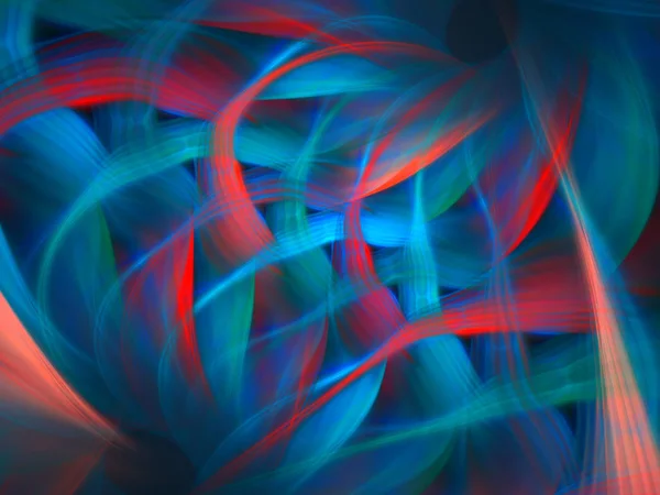 Bright Pinnate Background Fractal Art — Stock Photo, Image