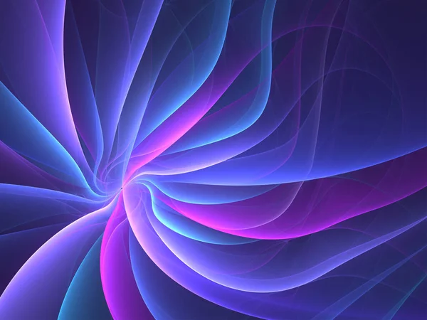 Wavy Transparent Plexus Fractal Art — Stock Photo, Image