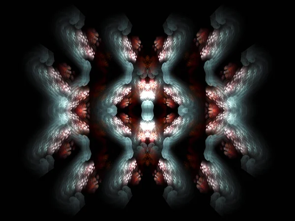 Posh Barokní Pinnate Pozadí Fractal Art — Stock fotografie