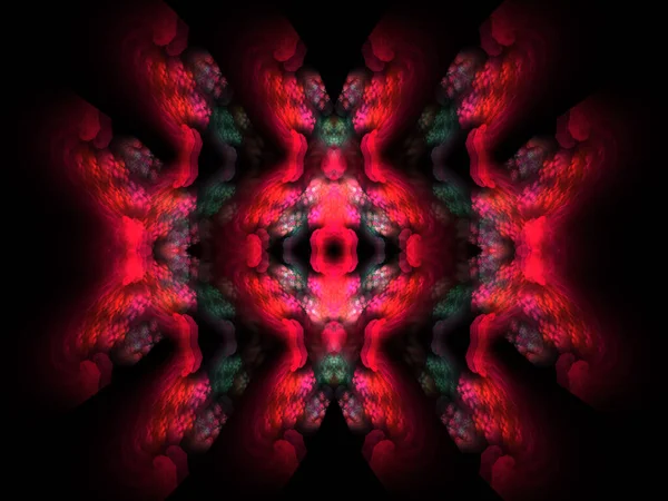 Posh Barokní Pinnate Pozadí Fractal Art — Stock fotografie