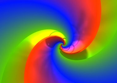 Parlak Metal Sarmal - Soyut Parlak Helikal Arkaplan 