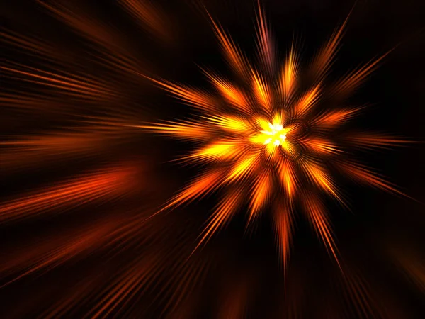 Radiant Pinnate Background Artă Fractală — Fotografie, imagine de stoc