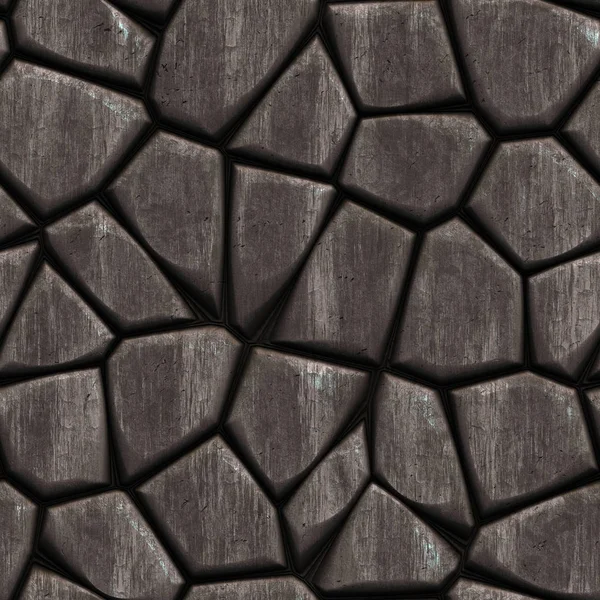 无缝隙金属鹅卵石结构 — 图库照片